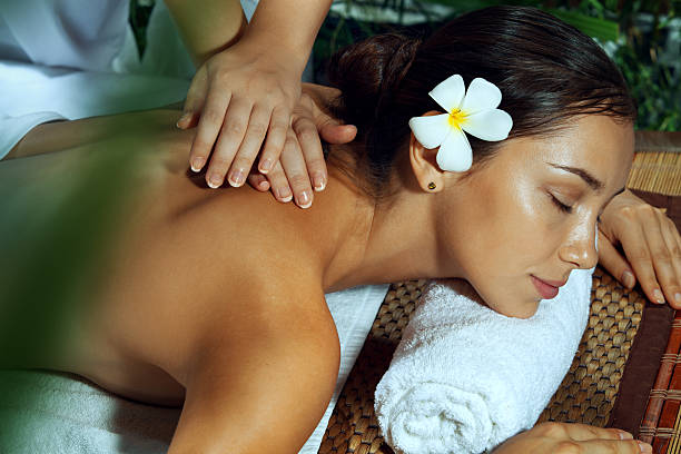 Woman getting a spa treatment